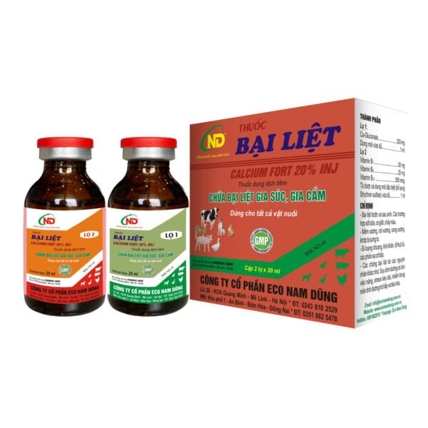 THUỐC BẠI LIỆT – CALCIUM FORT 20% INJ