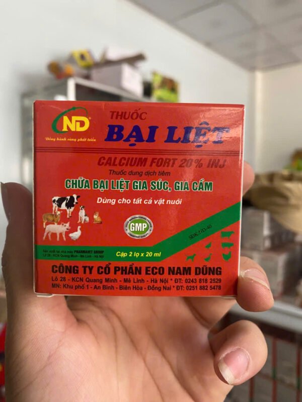 THUỐC BẠI LIỆT – CALCIUM FORT 20% INJ