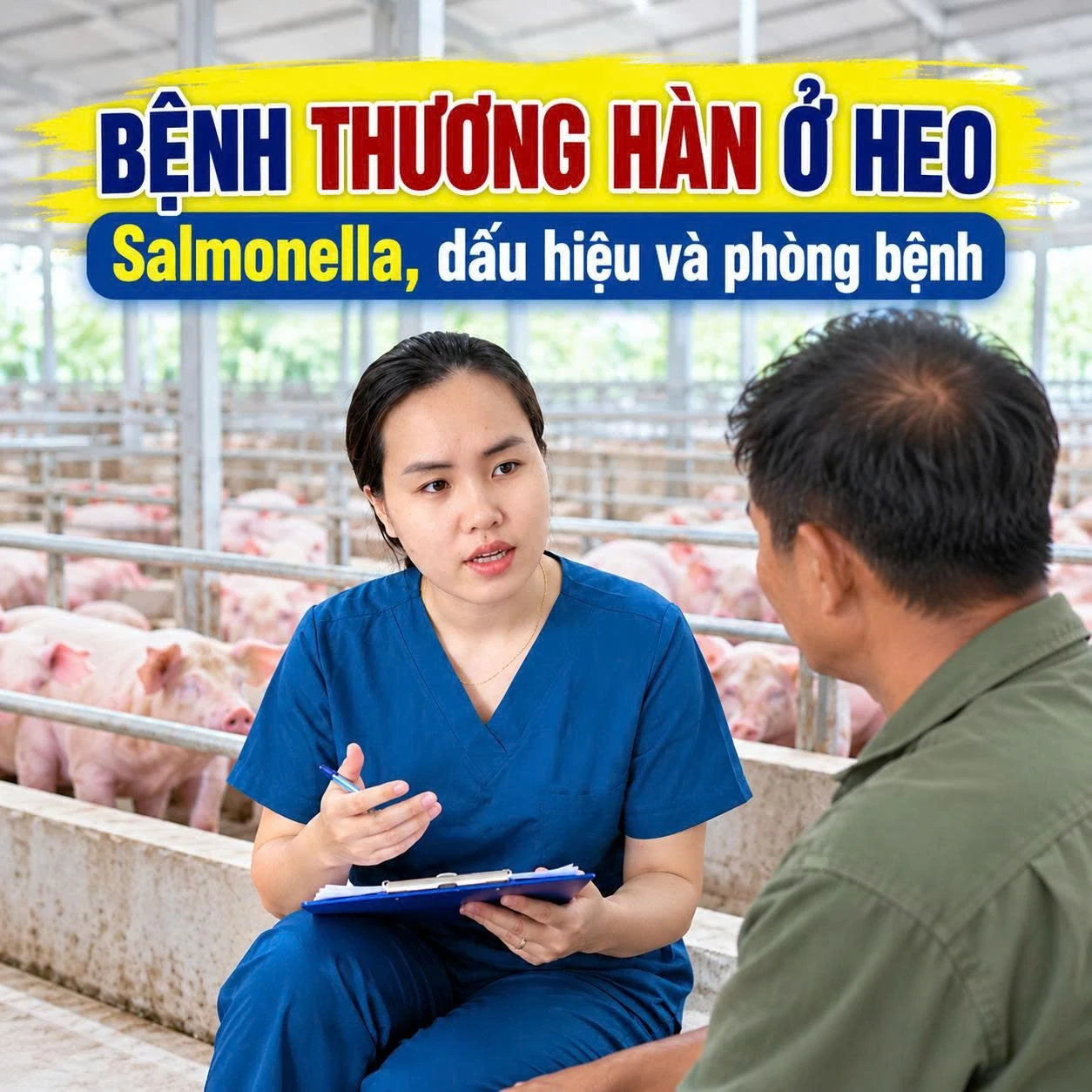 Bệnh thương hàn ở heo: Salmonella, dấu hiệu và phòng bệnh