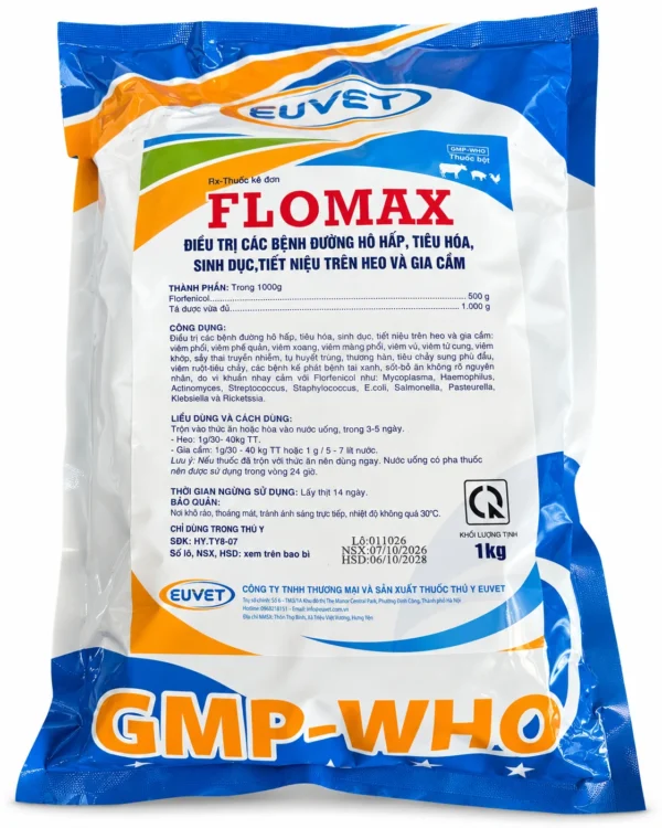 FLOMAX 50% EUVET – Florfenicol trị hô hấp – ảnh 2