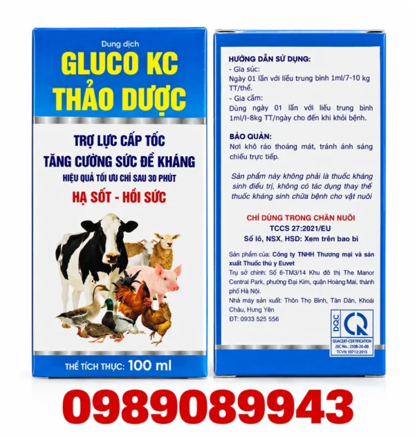 GLUCO KC THẢO DƯỢC – Hạ sốt, hồi sức – ảnh 3