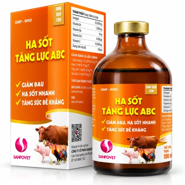 HẠ SỐT TĂNG LỰC ABC – Hạ sốt, giảm đau