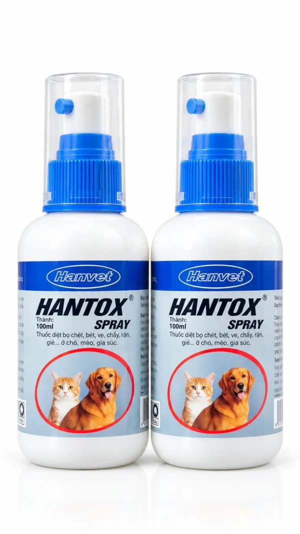 HANTOX-SPRAY – Xịt diệt ve, bọ chét, ghẻ – ảnh 2