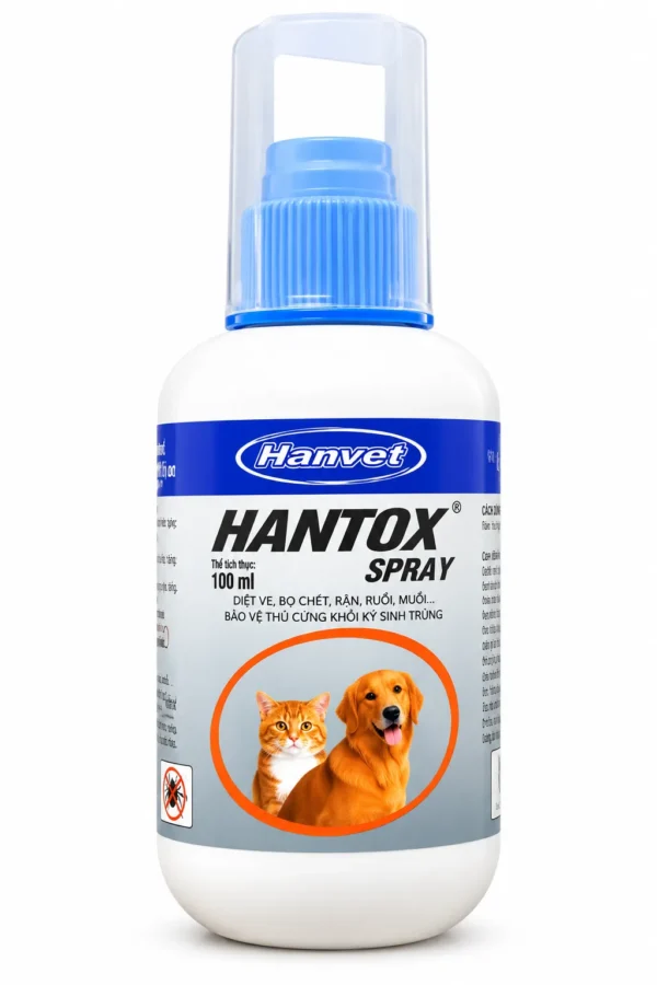 HANTOX-SPRAY – Xịt diệt ve, bọ chét, ghẻ – ảnh 3