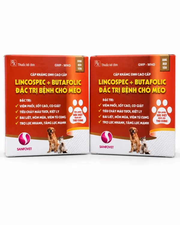 CẶP LINCOSPEC + BUTAFOLIC – Đặc trị bệnh chó mèo – ảnh 2