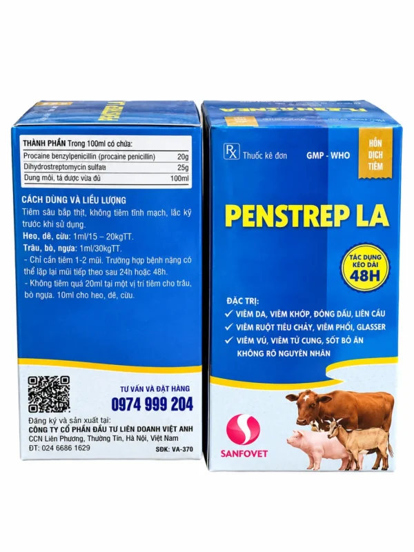 PENSTREP LA SANFOVET – Kháng sinh kéo dài 48h – ảnh 3