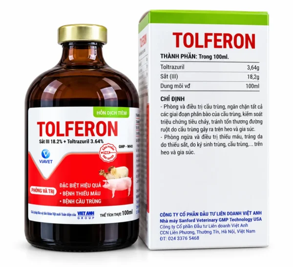 tolfenron-3 TOLFENRON – Sắt + cầu trùng heo con – ảnh 3
